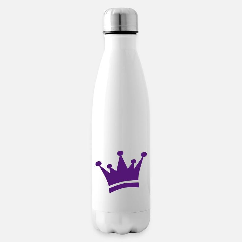 krone - Isolierflasche - Weiß