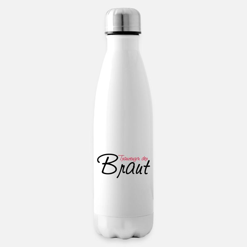 trauzeugin_der_braut - Bouteille isotherme - blanc