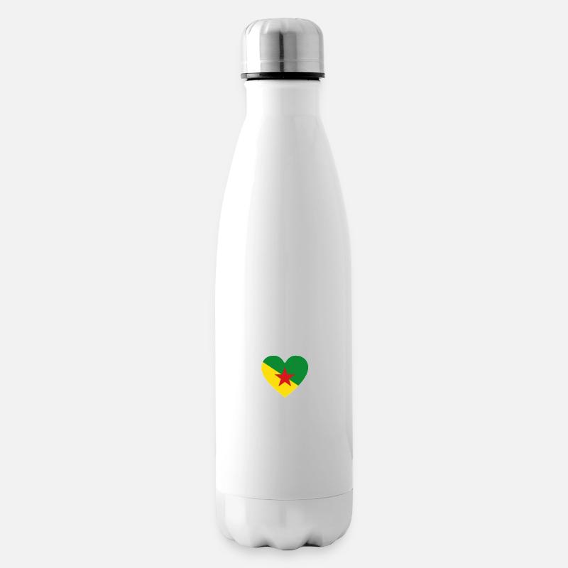 Guyane français-guyanais cadeau - Bouteille isotherme - blanc