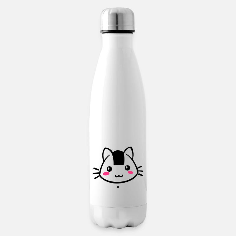Onigiricat - chat onigiri - Bouteille isotherme - blanc