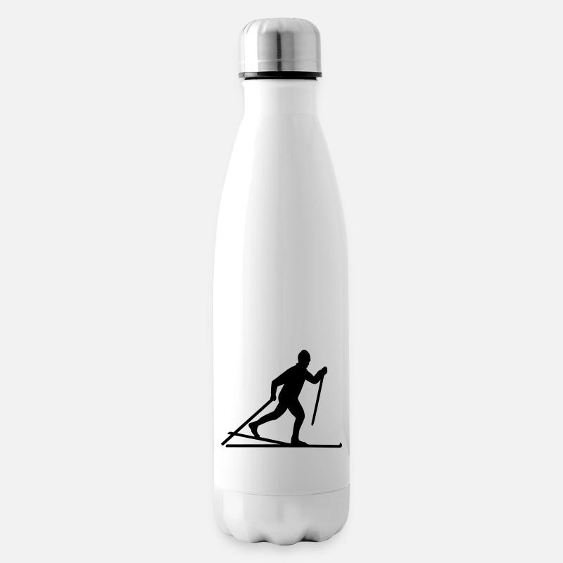 Skilanglauf - Isolierflasche - Weiß