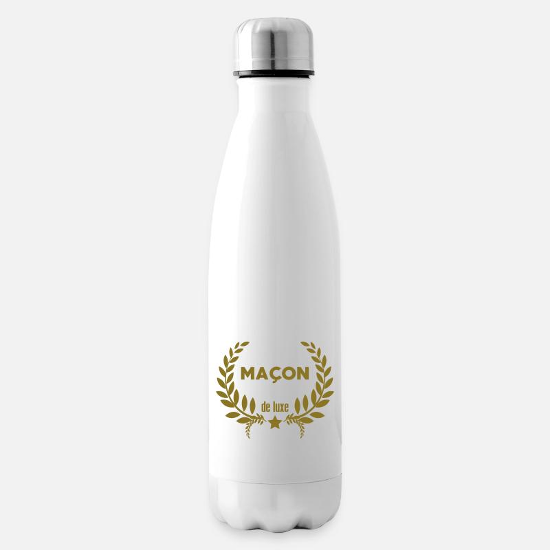 Maçon / Maçonnerie / Maconnerie / Macon - Bouteille isotherme - blanc