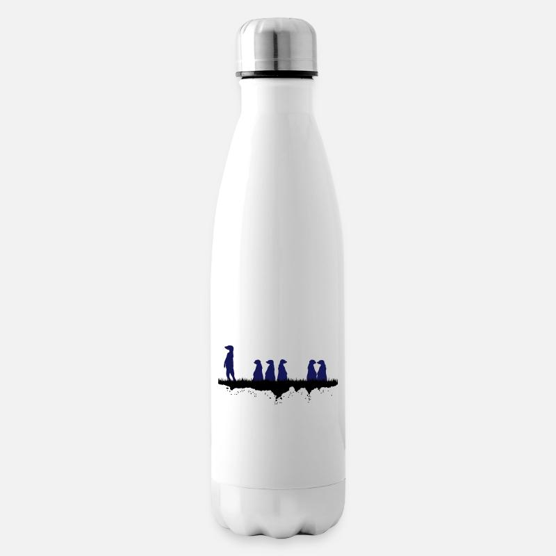 Afrikanische Erdmaennchen - Isolierflasche - Weiß