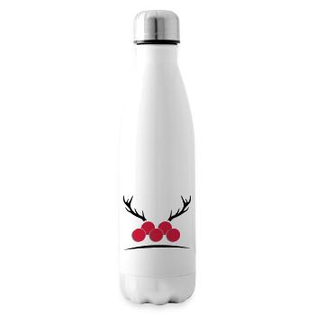 Bollenhut with antlers - Insulated Water Bottle - white - Right