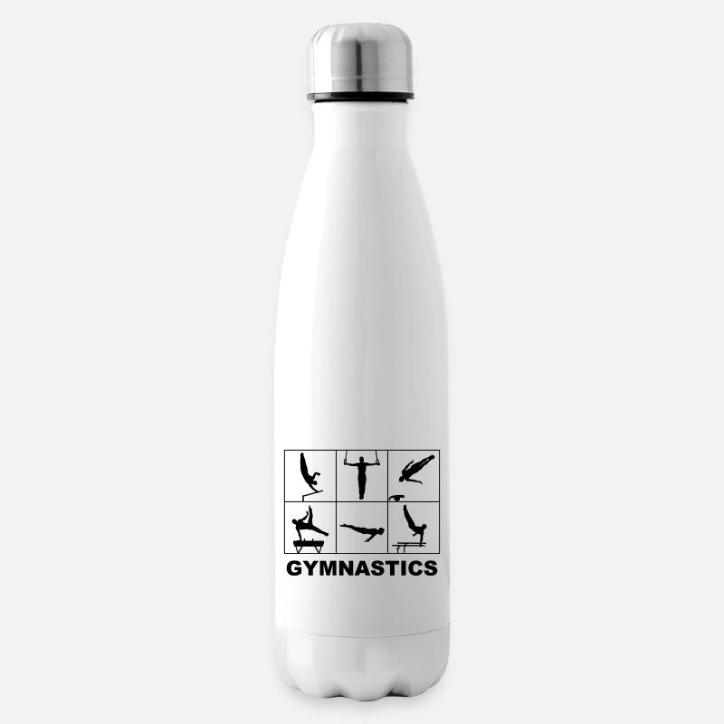 Turnen, Gymnastics Men - Isolierflasche - Weiß