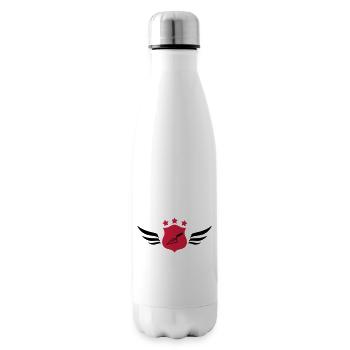 carreleur / carrelage / construction / maçon - Bouteille isotherme - blanc - Droite