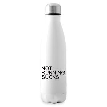 RUNNING: not running sucks - Insulated Water Bottle - white - Right