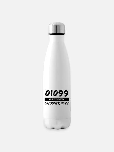 01099 Dresden Dresdner Heide tshirt - Isolierflasche - Weiß