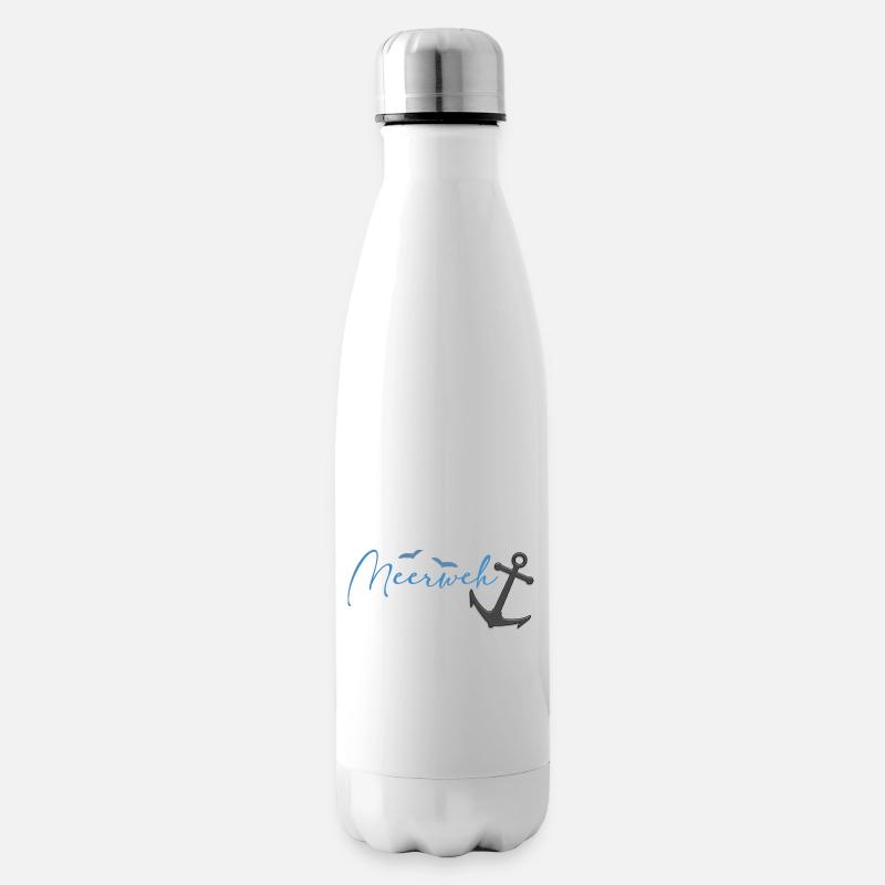 Meerweh Anker - Isolierflasche - Weiß
