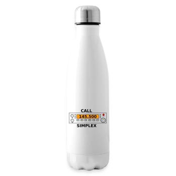 appel radio 145.500 Mhz radio amateur - Bouteille isotherme - blanc - Droite
