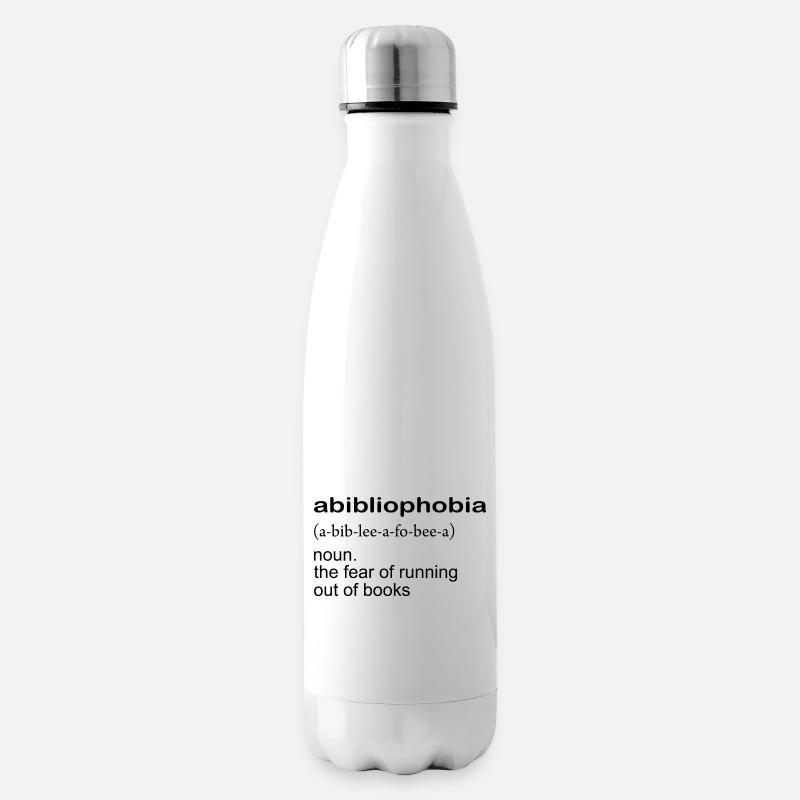Abibliophobia Definition - Bouteille isotherme - blanc