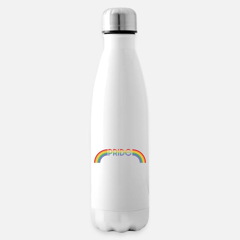 LGBT lgbtqi queer Regenbogen pride - Isolierflasche - Weiß