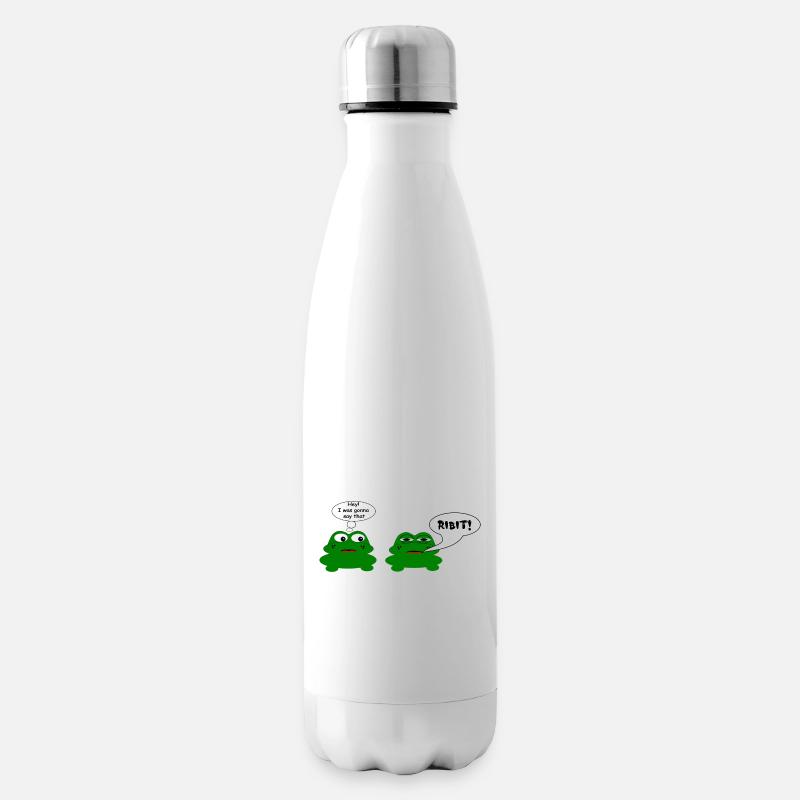 Frog chat - Insulated Water Bottle - white