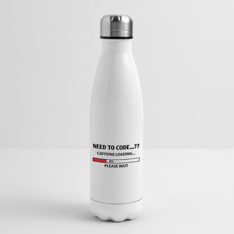 Need To Code Caffeine Loading Please Wait Develope Isolierflasche
