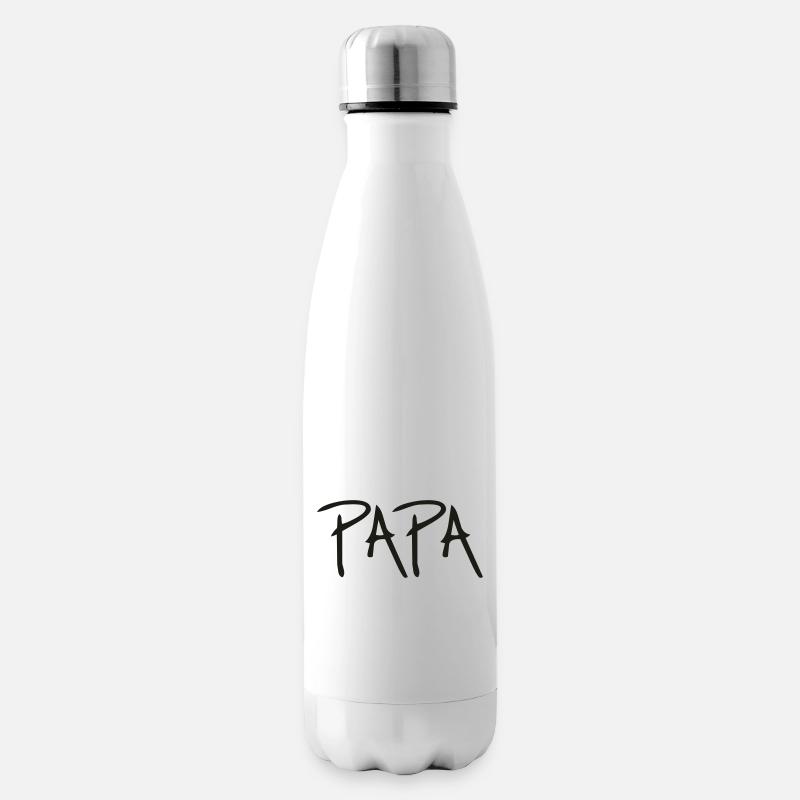 Papa - Isolierflasche - Weiß