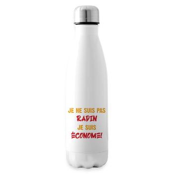 Radin ou économe - Bouteille isotherme - blanc - Droite
