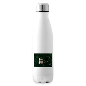 Fleur couchée par le vent - Bouteille isotherme - blanc - Droite