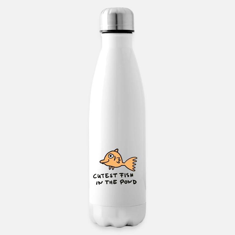 cutest fish in the pond - Isolierflasche - Weiß