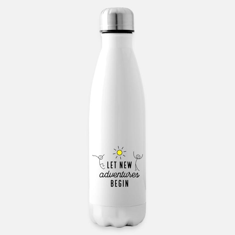 Aventure ou nouveau départ - Bouteille isotherme - blanc