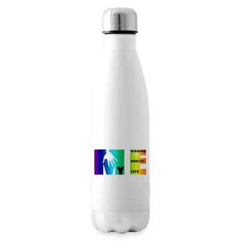 Manifesto of Me: Choice, Decision, Life - Insulated Water Bottle - white - Right