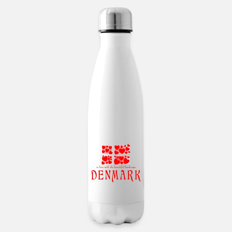 Dänemark Danmark - Isolierflasche - Weiß