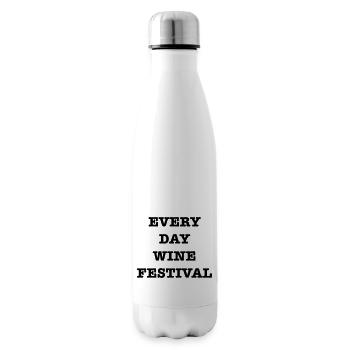 Every Day wine Festival - Insulated Water Bottle - white - Right