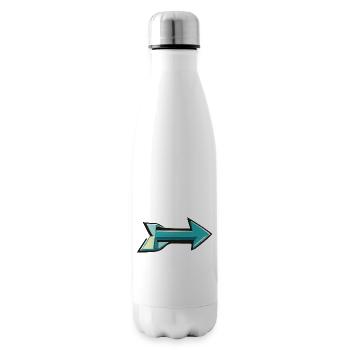 Flèche vers la droite - Bouteille isotherme - blanc - Droite