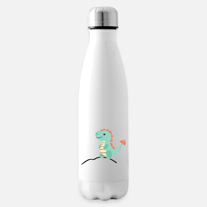 Dino06 - Isolierflasche - Weiß