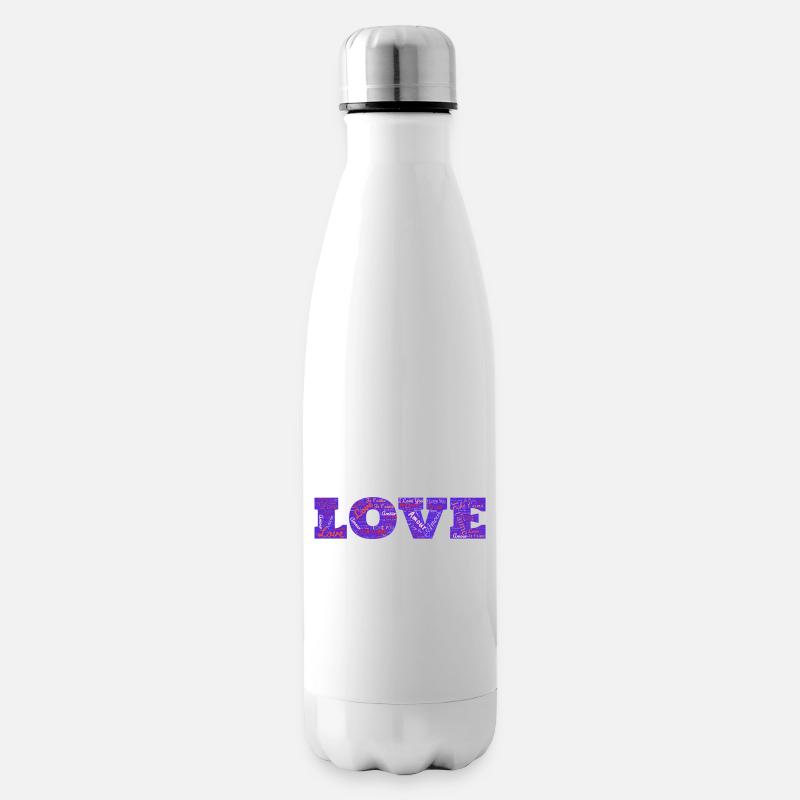LOVE - Bouteille isotherme - blanc