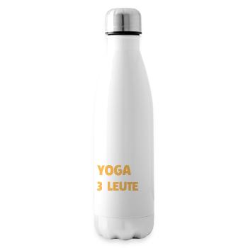 I like yoga and maybe 3 people - Insulated Water Bottle - white - Right