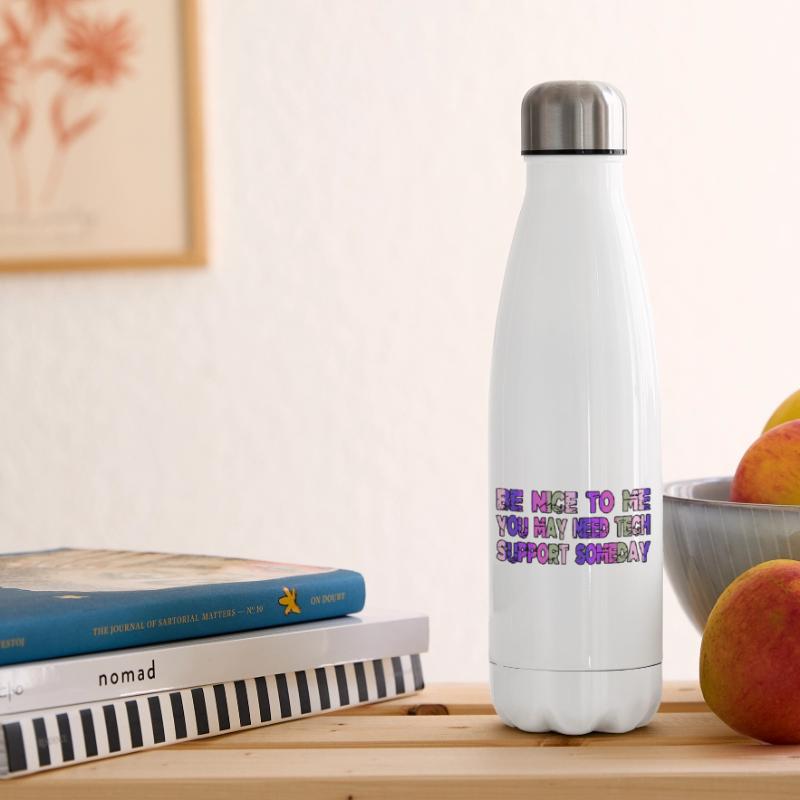 humor software architecture algorithm quote Insulated Water Bottle