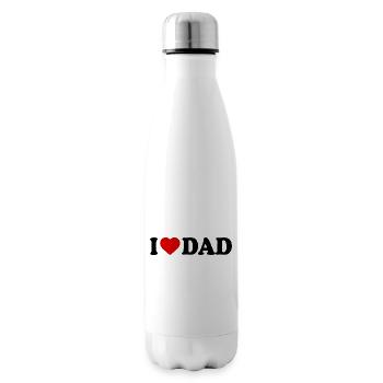 I love dad - Isolierflasche - Weiß - Rechts