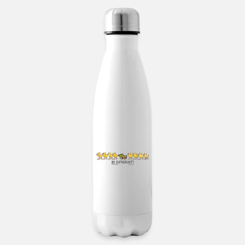 Janosch Tigerente Be Different Spruch - Isolierflasche - Weiß
