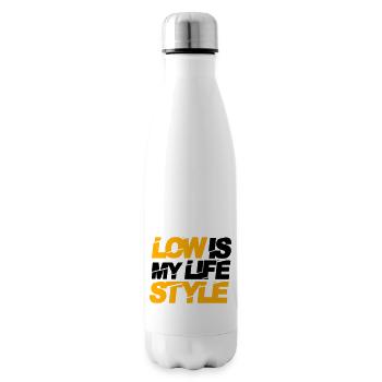 low is my lifestyle - Isolierflasche - Weiß - Rechts