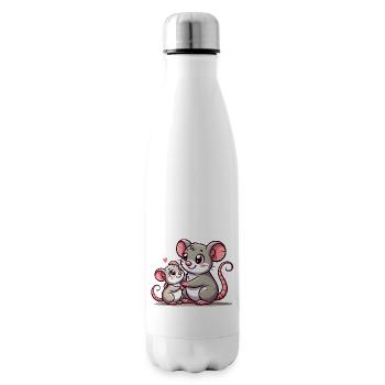 Loving Mouse Parent with Child - Isolierflasche - Weiß - Rechts