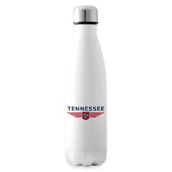 Tennessee Fan T-Shirt – Music & Love of Home - Insulated Water Bottle - white - Right
