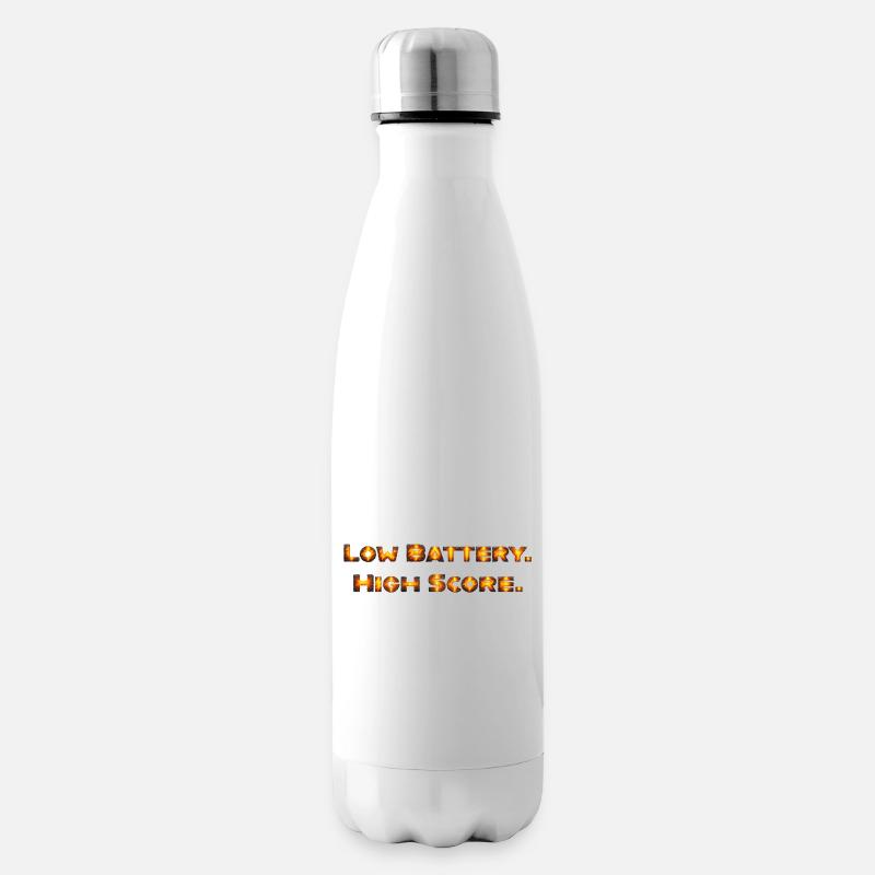 Feurige Battlegesichter - Isolierflasche - Weiß