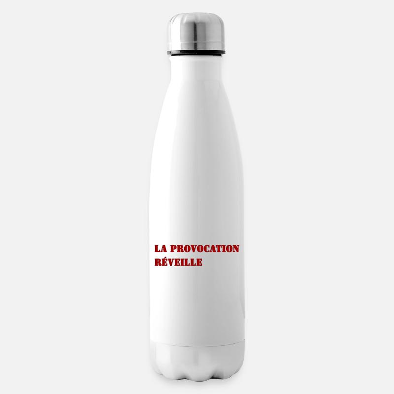 LA PROVOCATION RÉVEILLE - Bouteille isotherme - blanc