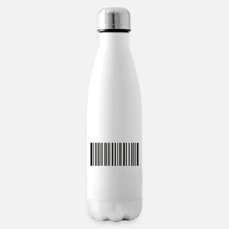code-barre - Bouteille isotherme - blanc
