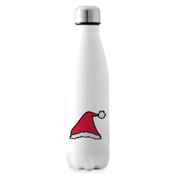 Chapeau de Père Noël - Bouteille isotherme - blanc - Droite