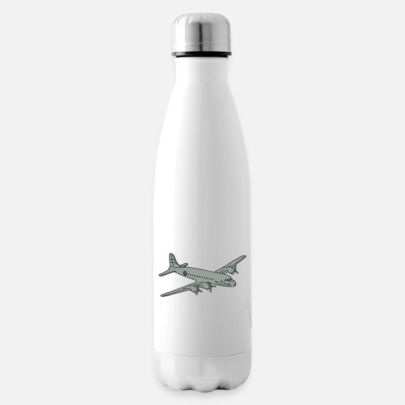 Flugzeug Rosinenbomber 2 - Isolierflasche - Weiß