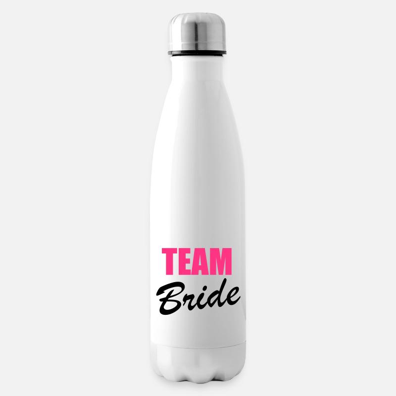 Team Bride - Isolierflasche - Weiß