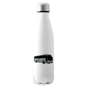 bus Busfahrer - Isolierflasche - Weiß - Rechts