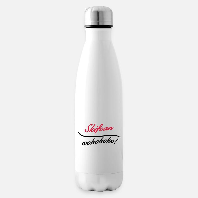 skifoan - skifahren - Isolierflasche - Weiß