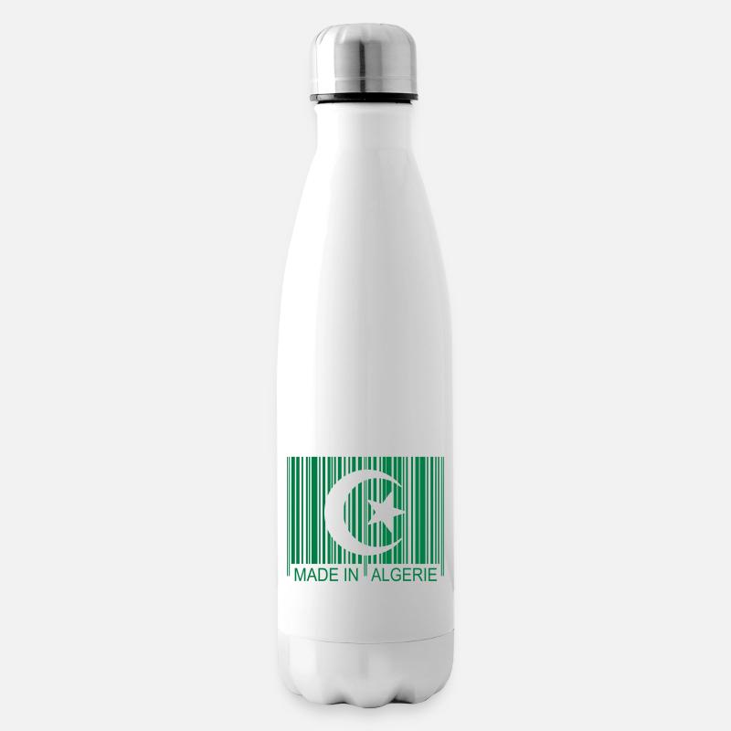 Code barre Made in ALGERIE 1c - Insulated Water Bottle - white