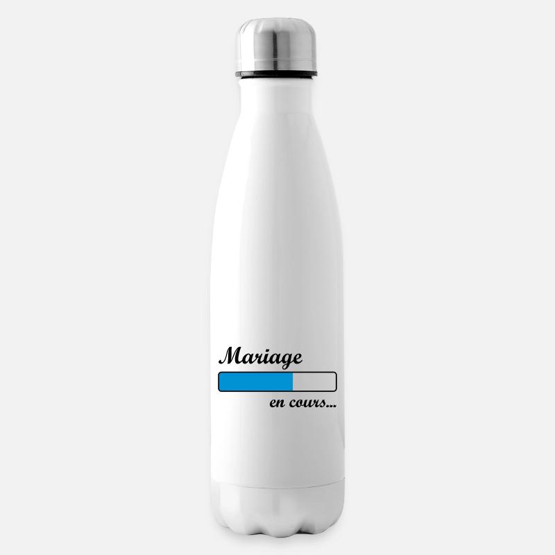 Mariage en cours ... - Bouteille isotherme - blanc