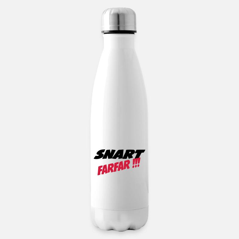 Snart farfar !!! - Insulated Water Bottle - white