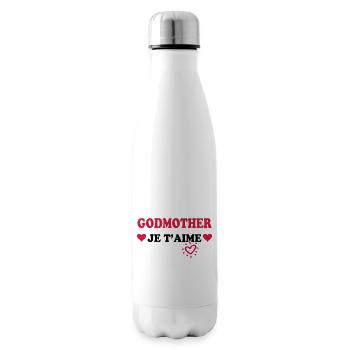Godmother je t'aime - Insulated Water Bottle - white - Right