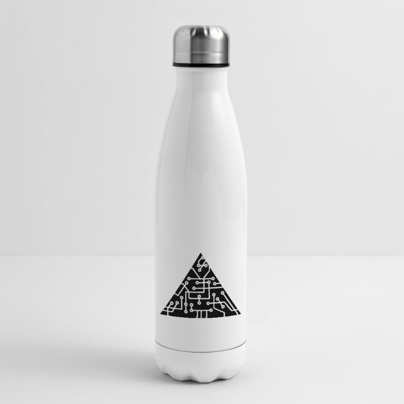 triangular shape microchip technology cool design Insulated Water Bottle