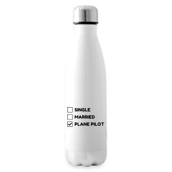 Flugzeug / Luftfahrt / Arbeit / Job - Isolierflasche - Weiß - Rechts